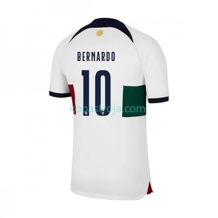Billiga Fotbollströjor Portugal Bernardo 10 Borta tröja WM 2022 Kortärmad